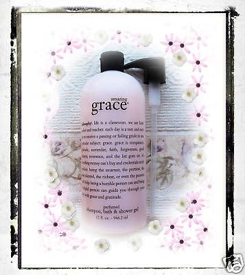 PHILOSOPHY~AMAZING GRACE~ SHOWER GEL w/ Pump~32 OZ HUGE *NEW*