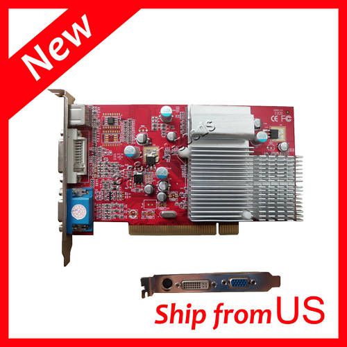 ATI Radeon 9200 128MB PCI 3D Video Card TV Out VGA DVI