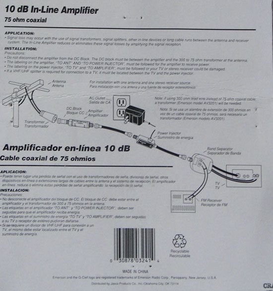 REDUCES SIGNAL LOSS CAUSED BY MULTIPLE IN HOME CONNECTIONS OR LONG 