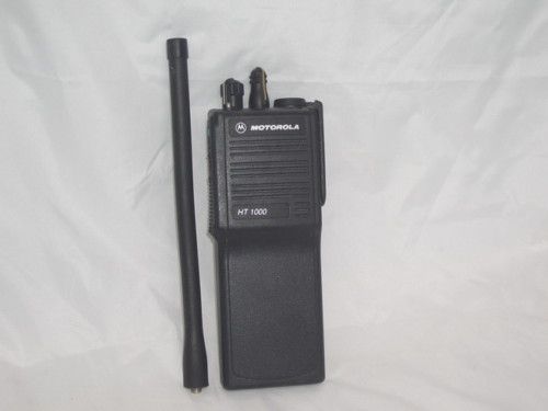 Motorola HT 1000 2channel VHF Hand Held Radios Antenna No battery 