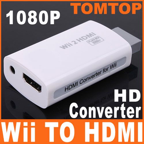 1080P 720P HD Wii to HDMI Converter Output Upscaling Adapter