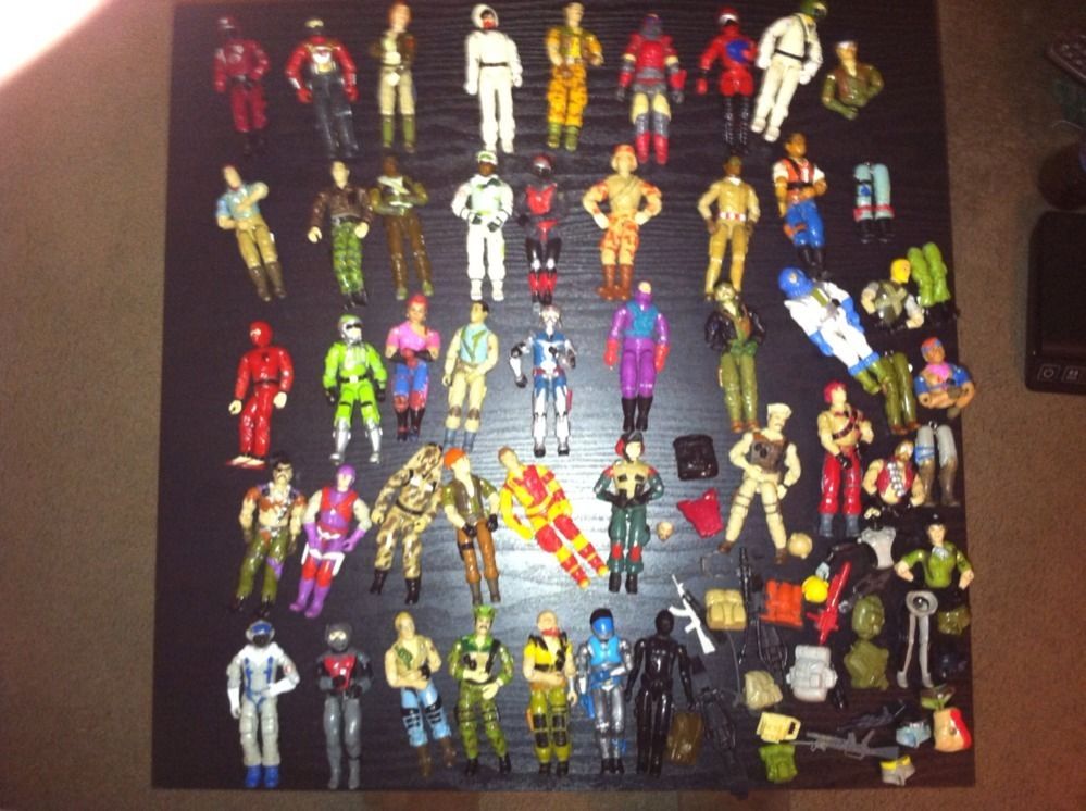   of 39 Vintage 1982 1988 Gi Joe Action Figures Accessories Parts