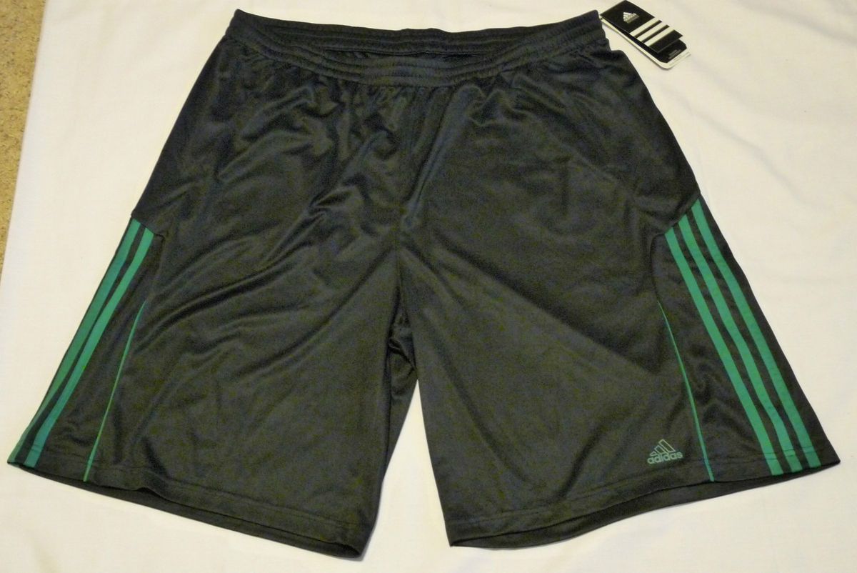 Adidas Active 360 Basketball Running Shorts Dark Navy Green Mens 2XLL 