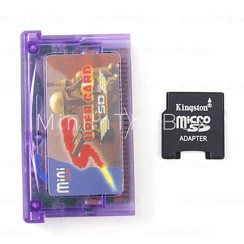   SD to Super Card Adapter for GBA SP NDSL + TF to Mini SD Card Adapter