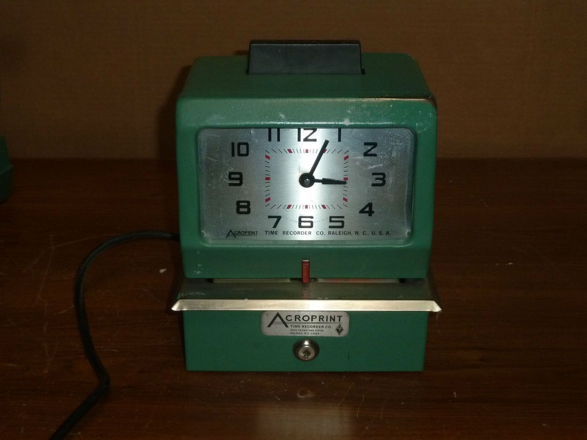 Acroprint Time Recorder 125 RR4 125RR4 Time Clock