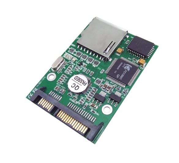 SD SDHC MMC to SATA Adapter Converter Card