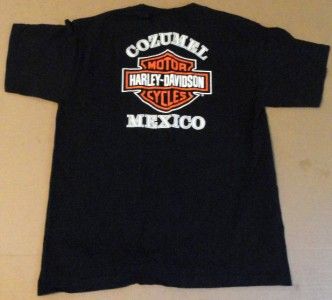   hd MOTOR cycle YTH kid SHIRT xl ADULT men S small COZUMEL mexico