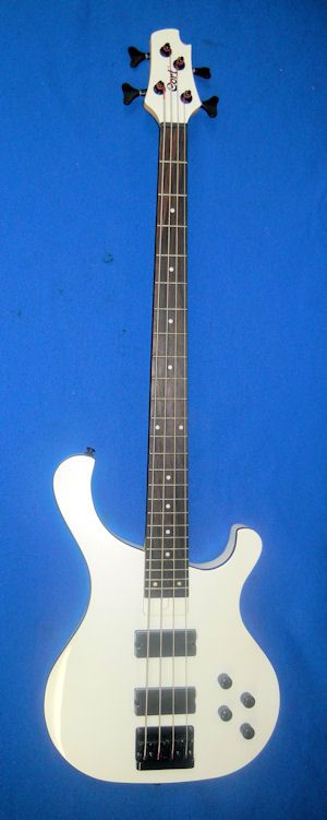 CORT T34 WHITE 4 STRING BASS GUITAR