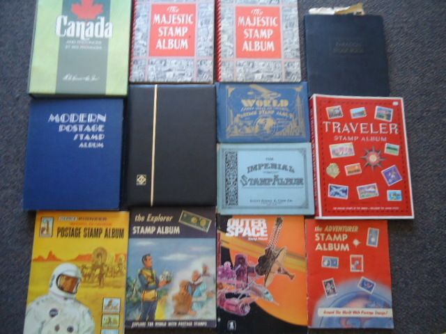15 Stamp Albums 1000s of US and Worldwide Stamps Pricing Books More 