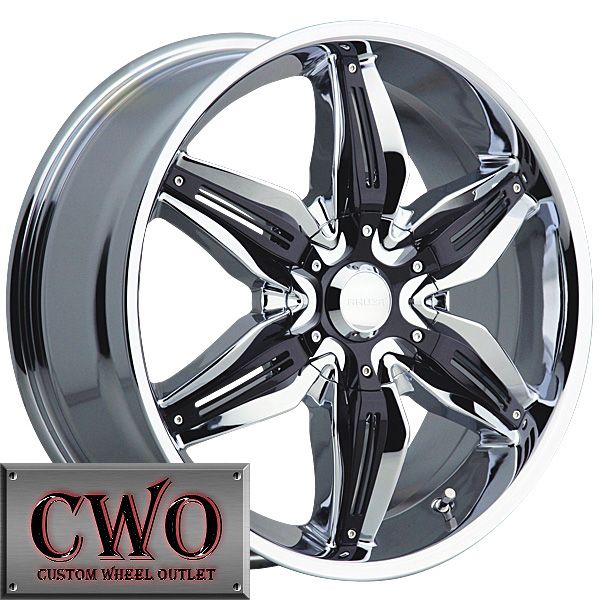 18 Chrome Akuza Rissa Wheels Rims 5x110 5x115 5 Lug Malibu cts DTS 