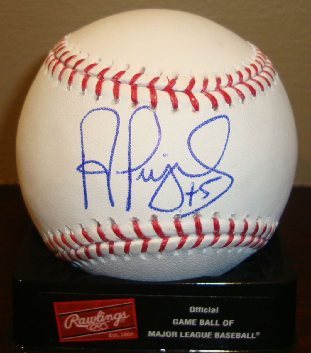 Albert Pujols autographed signed baseball Angels GAI Cardinals auto 