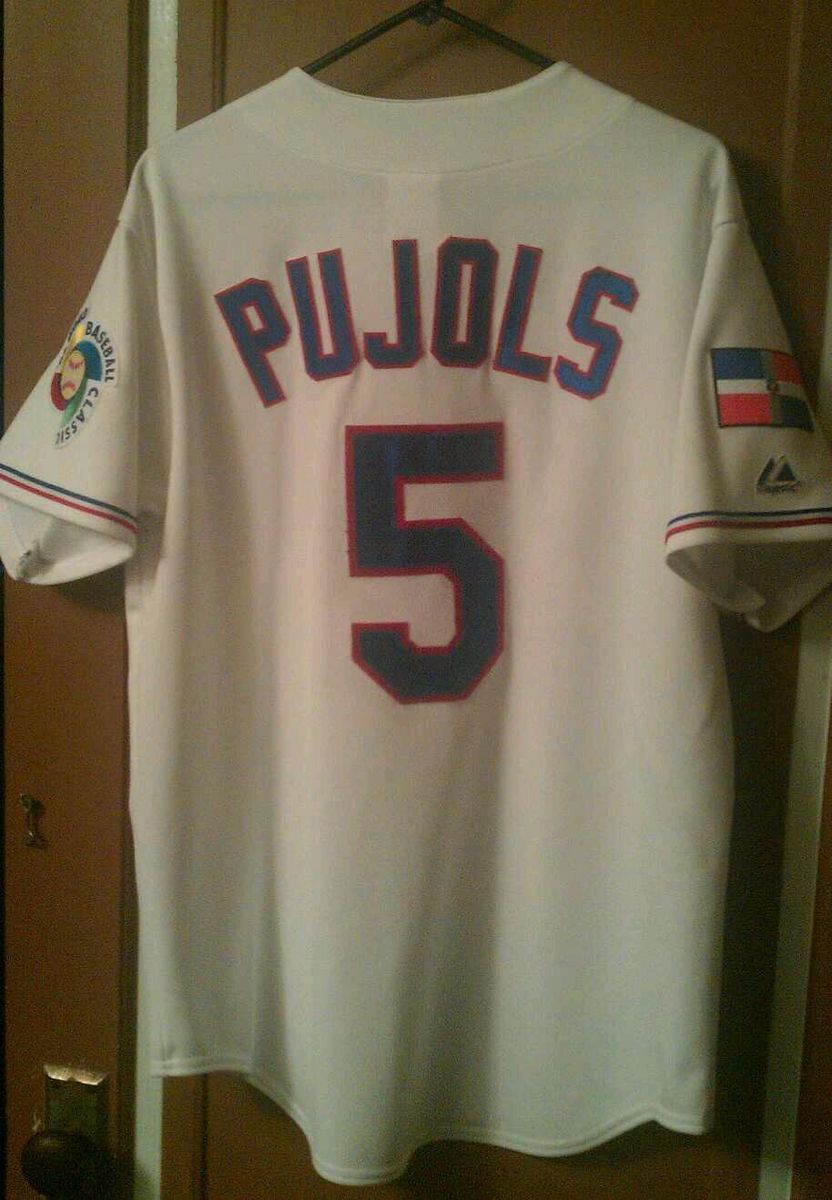 Albert Pujols Dominicana Mens L Jersey Angels Cardinals Dominican 