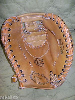   12 Jimmie Crane 1000 Major League Pro Player First Baseman Glove Mitt