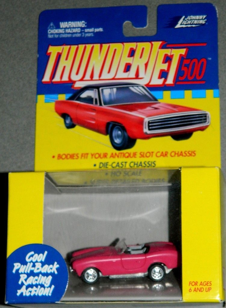 johnny lightning thunderjet 500 ac cobra pullback car nib time