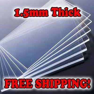   14x18x1/16 sheet of CLEAR Acrylic 1.5mm 0.060in plastic plexiglass