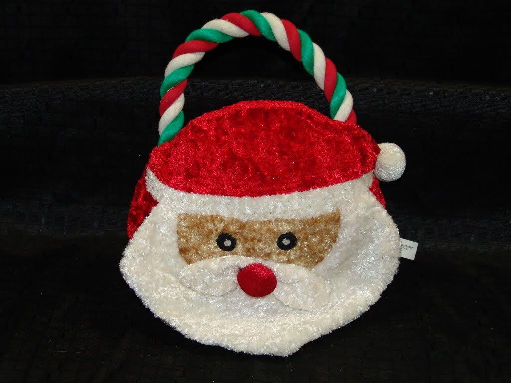 plush tug of war christmas santa rope dog toy animal