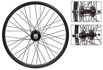 BICYCLE WHEELS, 20 BMX, BLACK, SEALED, 36H, 14MM, NEW #760