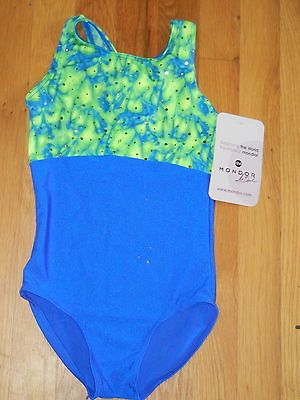 MONDOR Gymnastics Leotard ~ Girls 8 10 (runs small) T Back ~ NEW w 