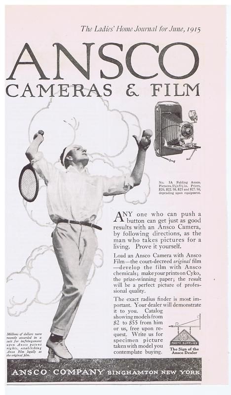 1915 vintage ad ansco camera film 6 