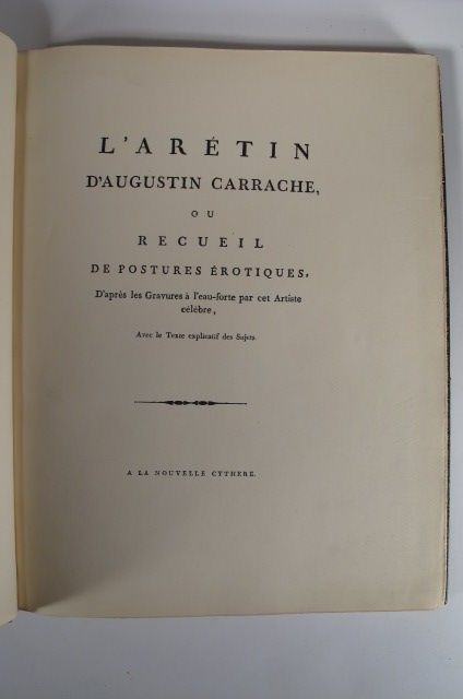 1922 Erotica LAretin Aretino Sonnets 20 Plates RARE