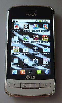   LW690  Silver (Cricket) Smartphone Clean Esn Android Fair Condition