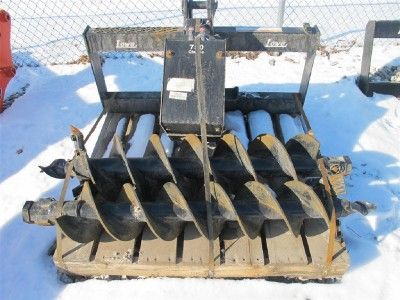 lowe 750 skid steer post hole digger 10 12 augers