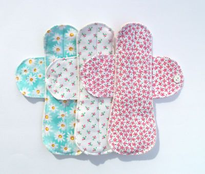 set of 6 medium flow reusable cloth menstrual pads 8