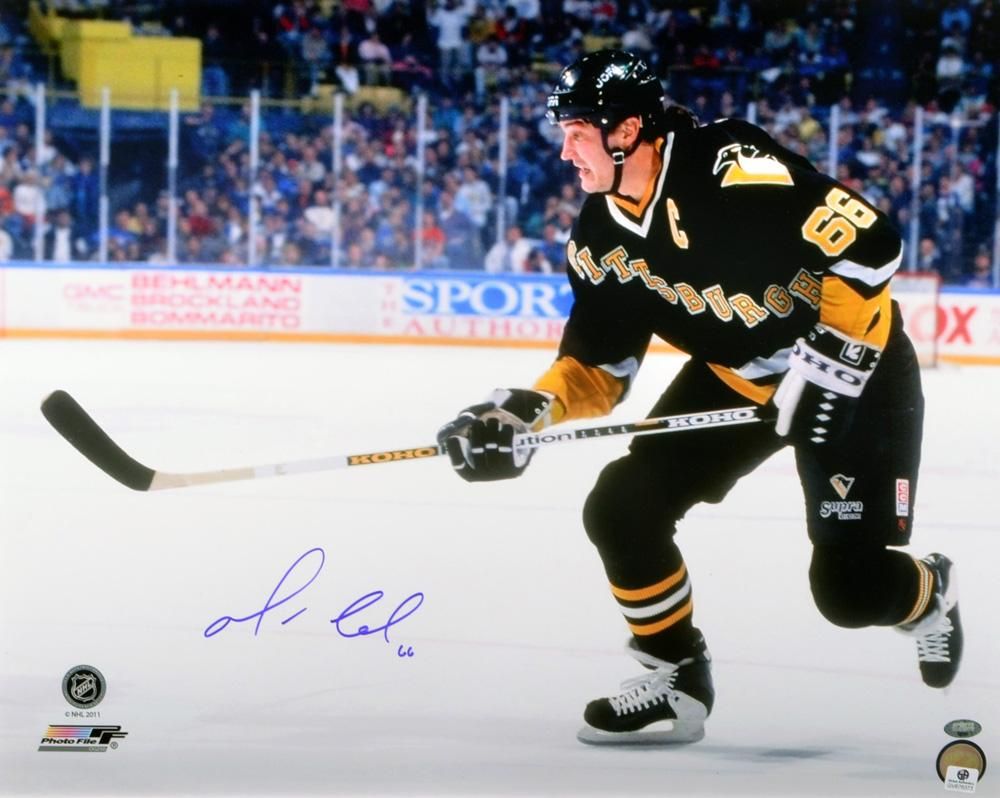 autographed mario lemieux 16x20 ga certified product details product 