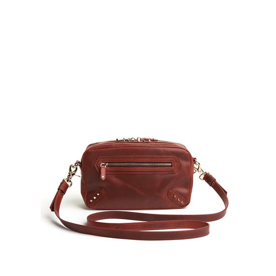 Ava Rose Rufus Crossbody Bag in Burgundy MSRP $195 00