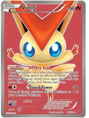 POKEMON VICTINI 98 101 FULL ART ULTRA RARE HOLO CARD B W NOBLE 