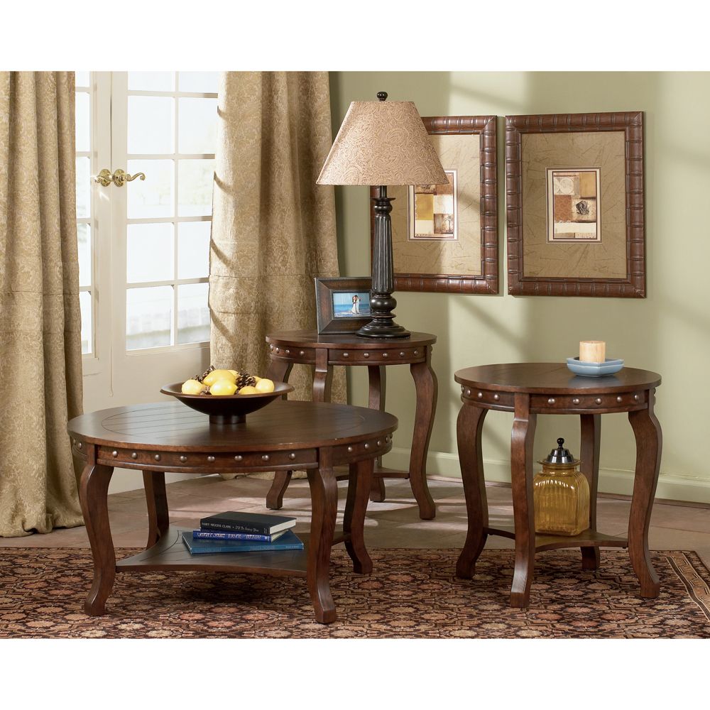 Ashley LAKOTA 3in1 Pack Table Dark Rustic Finish T226 13