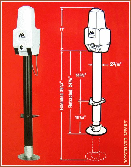 Atwood Deluxe 2500 Power Electric RV Trailer Tongue Jack 80515 New 