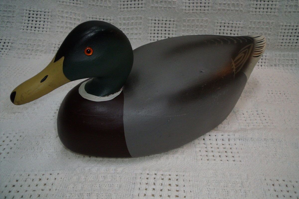 Barnegat Bay Decoy Company Mallard Drake Decoy Stamped