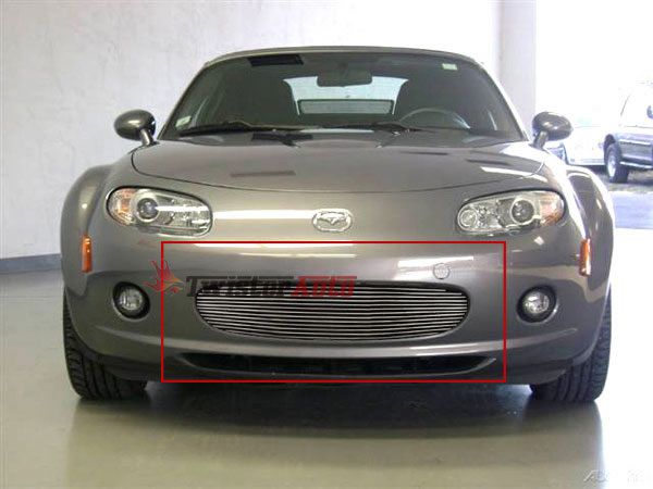 Billet Grille Insert 2006 2007 2008 Mazda MX   5 Front Grill Bumper 