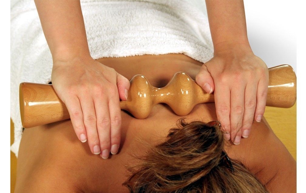 Wood Back Body Massage Massager Roller Spine Tissue