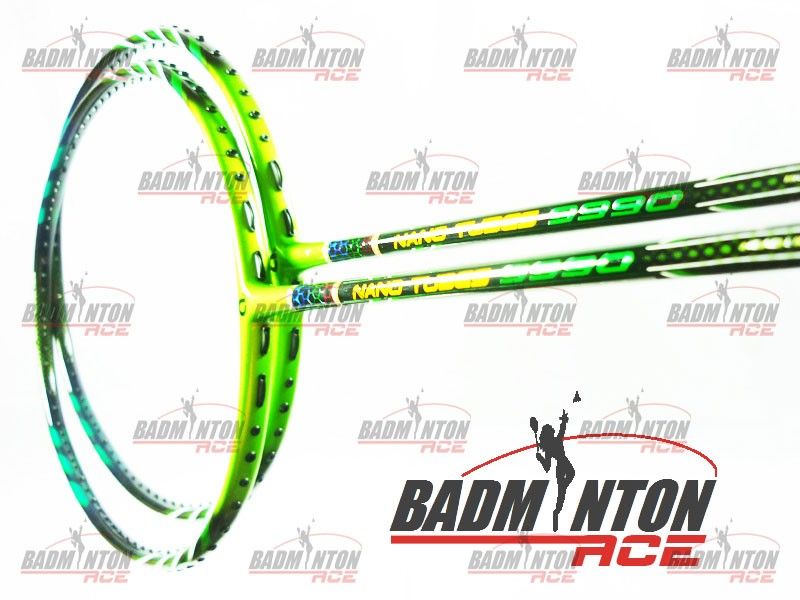 APACS Nano Tubes 9990 Green Badminton Racket Free String