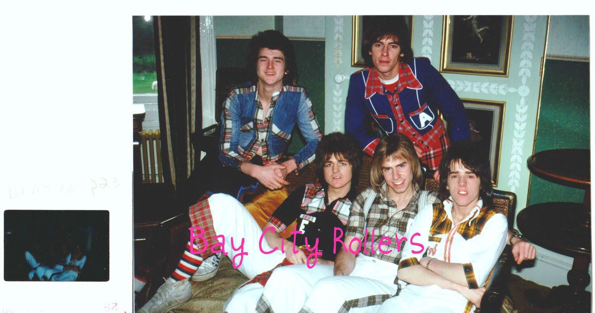 Bay City Rollers LES McKEOWN Original Slide and Print ERIC FAULKNER 