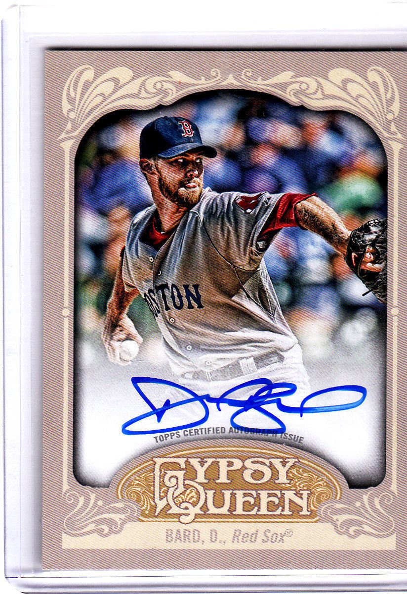 DANIEL BARD 2012 TOPPS GYPSY QUEEN AUTO CARD