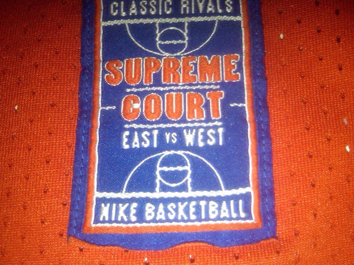   Rivals East vs West Supreme Court Basketball Jersey Size 2XL