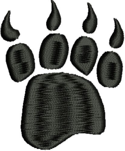 Animal Bear Claw Paw Print Machine Embroidery Design CD