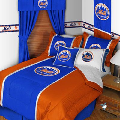 New York Mets Baseball Sport Boy Teen Kid Comforter Bedding Set Twin 