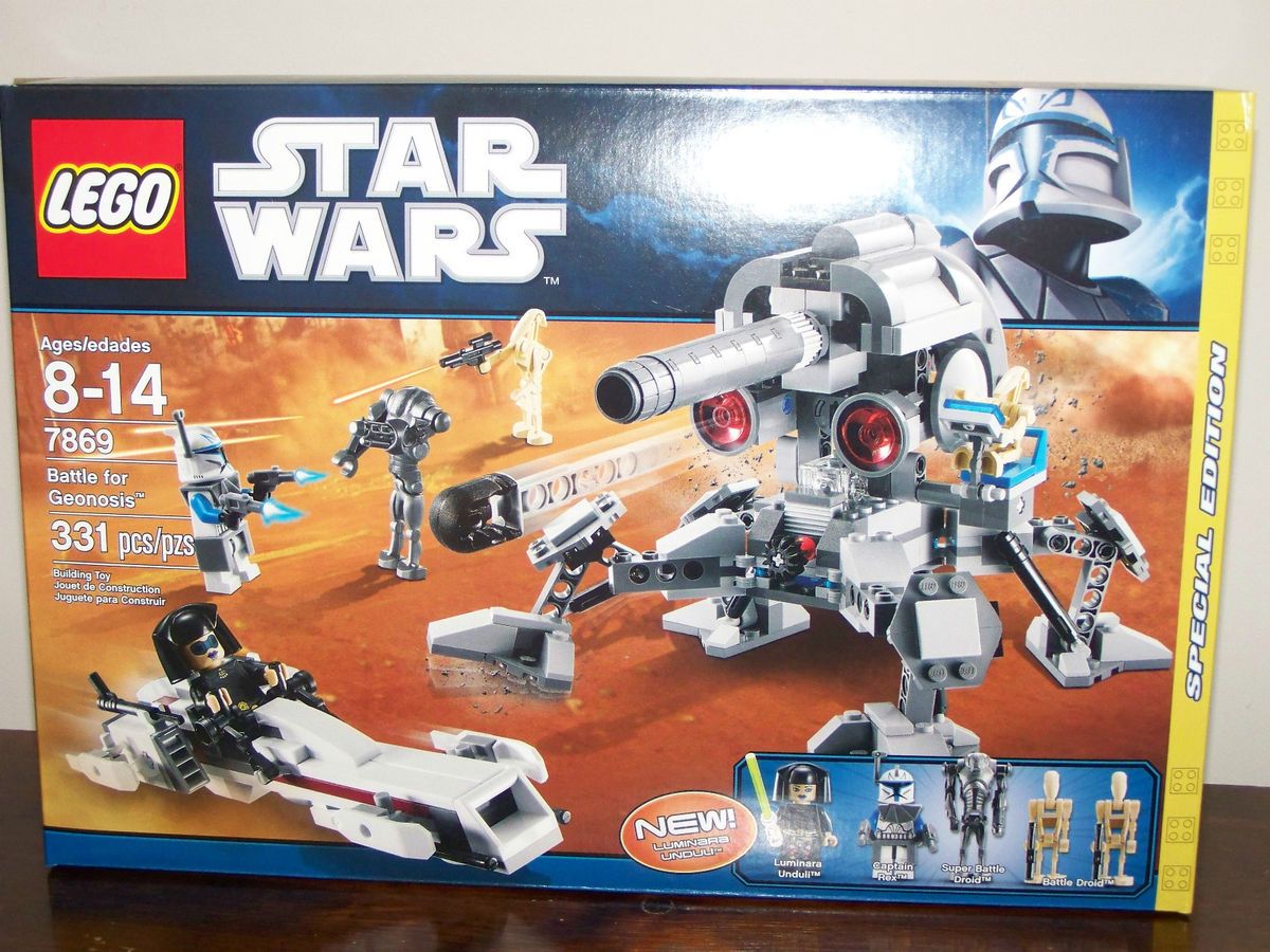 MISB Lego BATTLE FOR GEONOSIS 7269 Captain Rex Luminara Unduli Star 