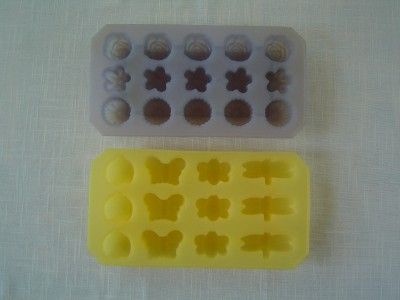 Novelty Mini Ice Cube Candy Soap Molds Butterfly Dragonfly Bee Rose 