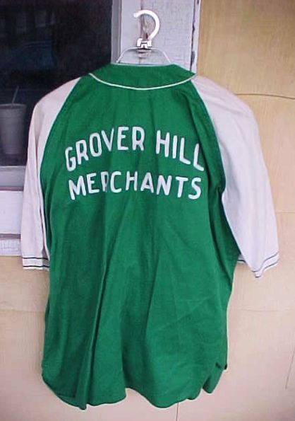 GROVER HILL OHIO PAULDING COUNTY VINTAGE CITY BASEBALL UNIFORM