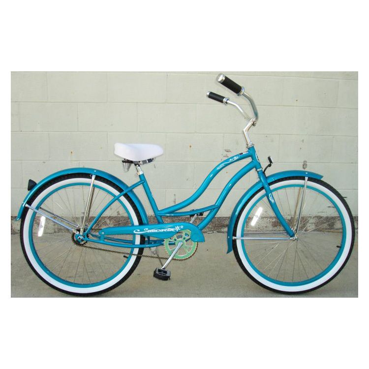 Beach Cruiser Bicycle Bikes, Micargi Tahiti 26 Womens Turquoise with 