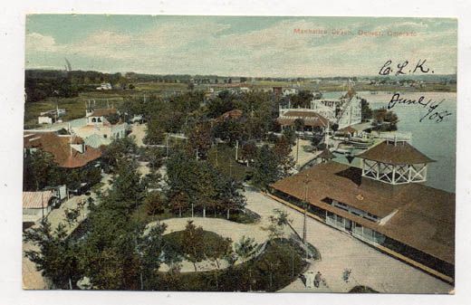 Denver Manhattan Beach Roller Coaster Postcard PC5505