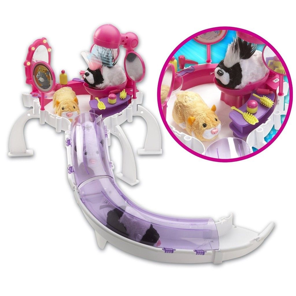 New Zhu Zhu Pets Grooming Beauty Salon Kids Gift Toy