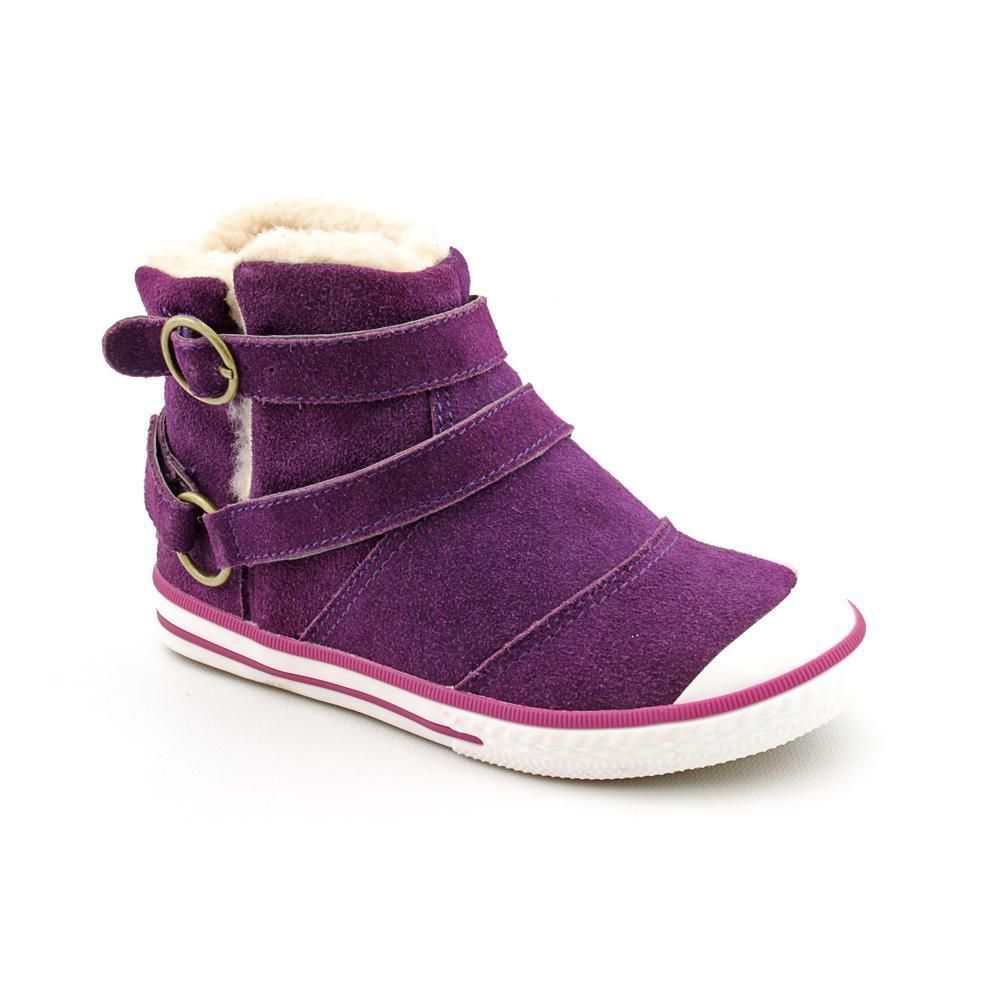 Bearpaw Hermosa Youth Kids Girls Size 3 Purple Regular Suede Winter 