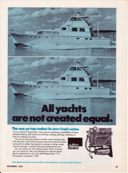 AMF Beaird Maxim Desalinator 1972 Print Ad