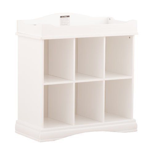 Beatrice 6 Cube Organizer/Change Table, White New